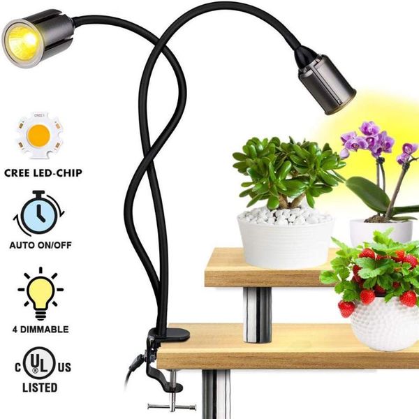 

grow light for indoor house plants lights 3/6/12h timer cob lamp 75w sunlike full spectrum brightness adjustment