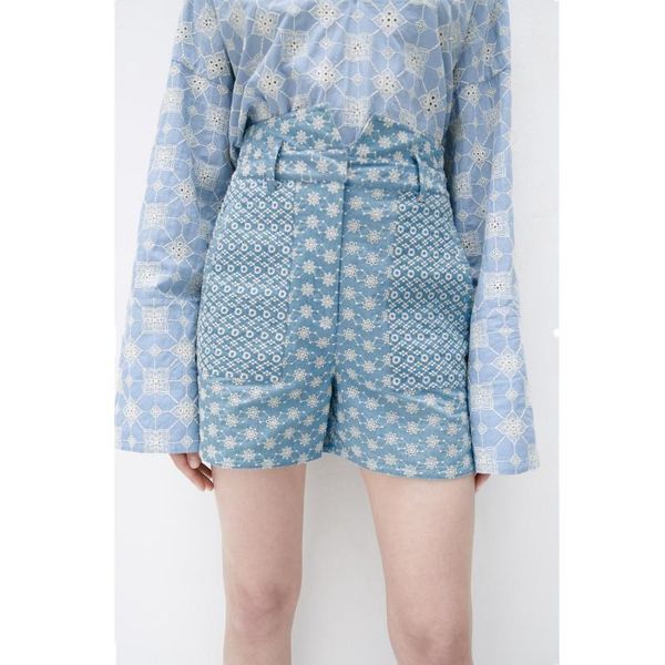 

women's shorts the nice ladies casual embroidered, White;black