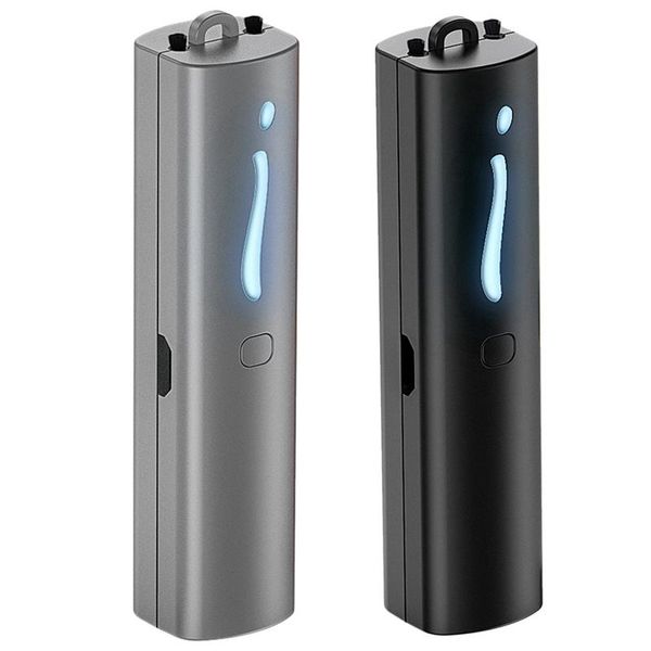 

air purifiers 2pcs gray/rose red mini carry-on smart purifier necklace negative ion oxygen bar mute deodorant freshener