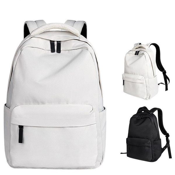 

backpack waterproof notebook computer fashionable convenient student black-and-white schoolbag