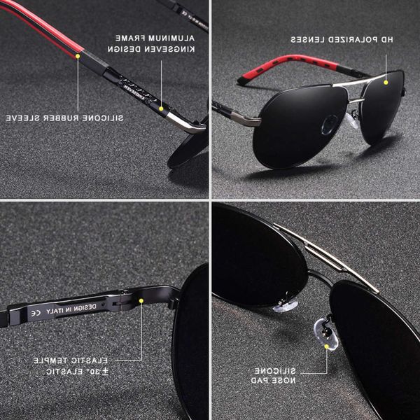 

sunglasses 2pcs lovers combined sales kingseven women's polarized sunglasses men/women sun glasses male goggle uv400 gafas de sol, Black