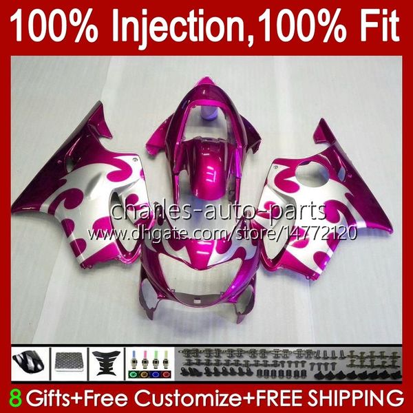 Fairings OEM de motocicleta para Honda CBR 600 F4 FS CC 600F4 CBR600F4 1999 2000 Bodywork 54No.110 CBR600FS 600cc 1999-2000 CBR600 F4 99 00 Corpo de Molde de Injeção Prateado