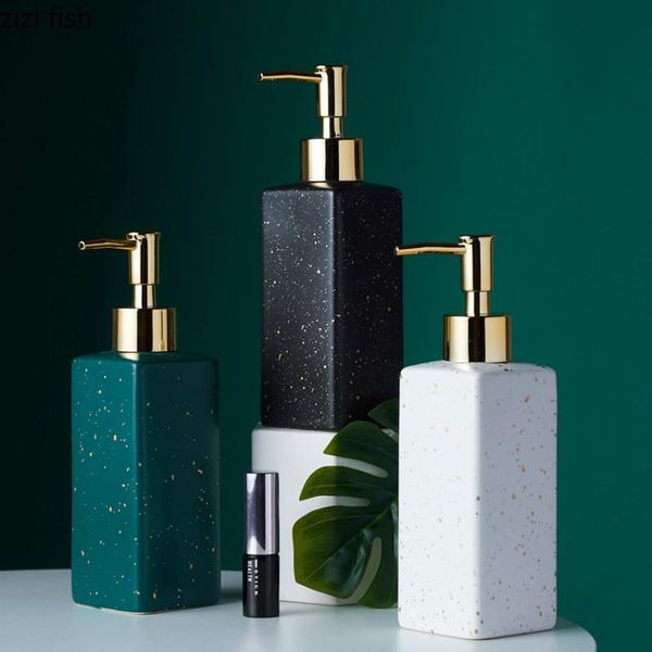 

bath accessory set nordic bathroom ceramic hand wash bottle shower gel press shampoo travel portable dispensing
