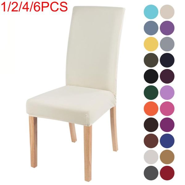 

1/2/4/6pcs elastic stretch dining chair covers slipcovers washable removable protective for wedding banquet party