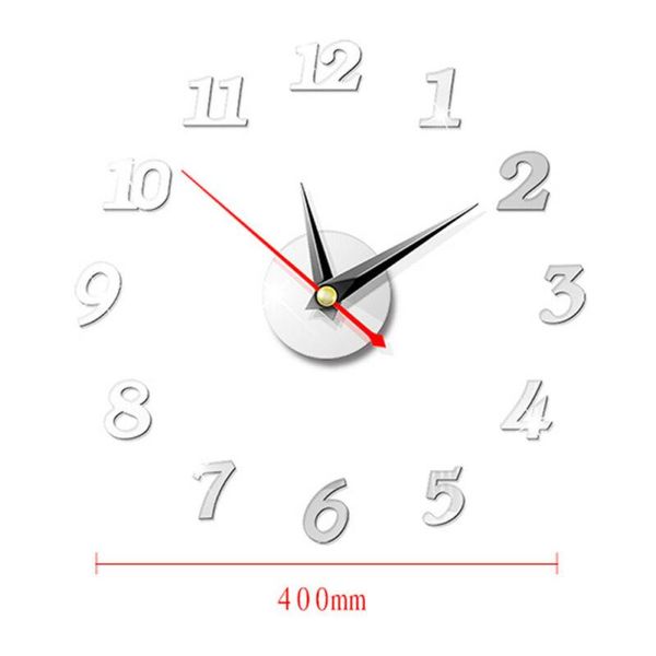 

wall clocks modern large clock 3d mirror sticker unique big number watch diy decor art decal home decoration