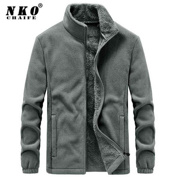 

men 2021 new winter fleece jacket parka coat men spring casual tactical army outwear thick warm bomber military jacket men m-6xl y1106, Black;brown