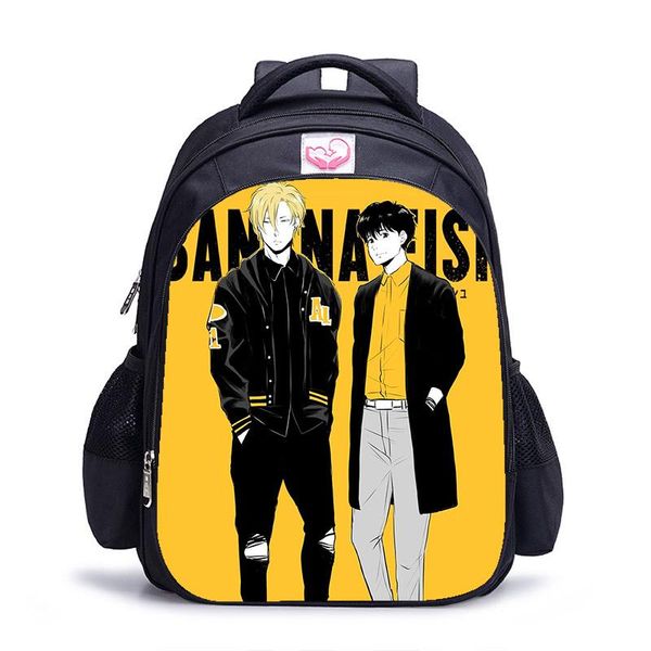 

backpack 16 inch banana fish children school bags orthopedic kids boys girls mochila infantil