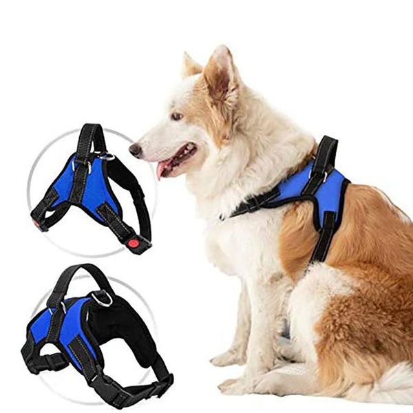 

dog collars & leashes harness no pull breathable adjustable explosion-proof pet leash vest for medium and large husky pups outdoor
