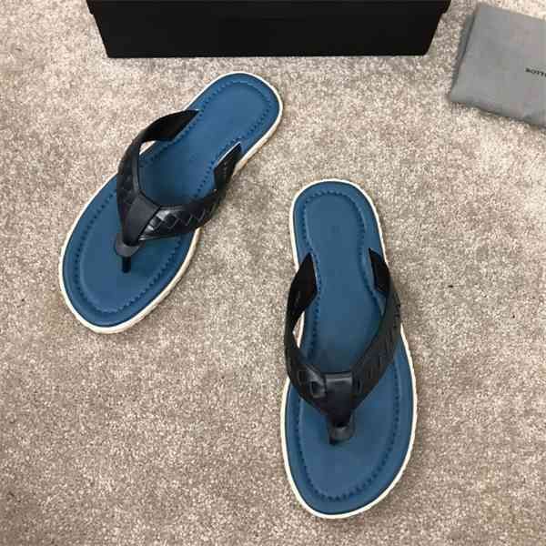 

official website 70% off outlet new woven cowhide face herringbone men's sandals for summer outdoor casual light shoes factory sale, Black
