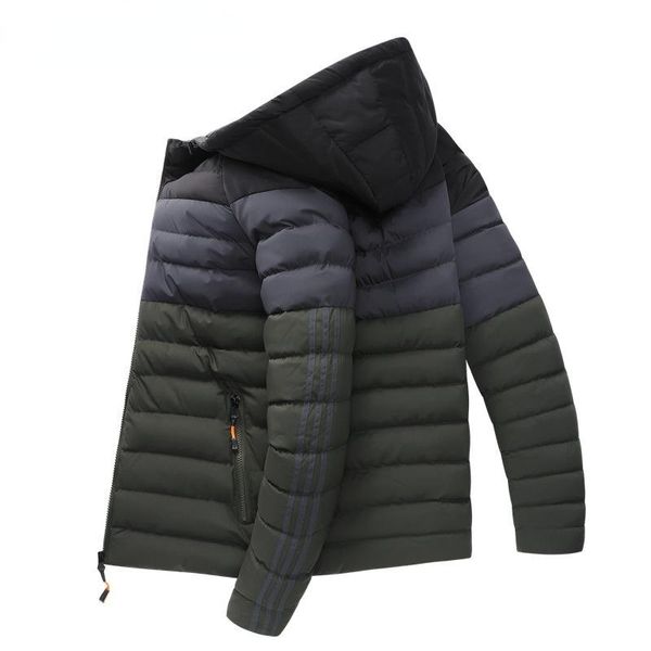 

men's down & parkas winter coat warm furnishing plus velvet thick windproof cotto clothing, Black