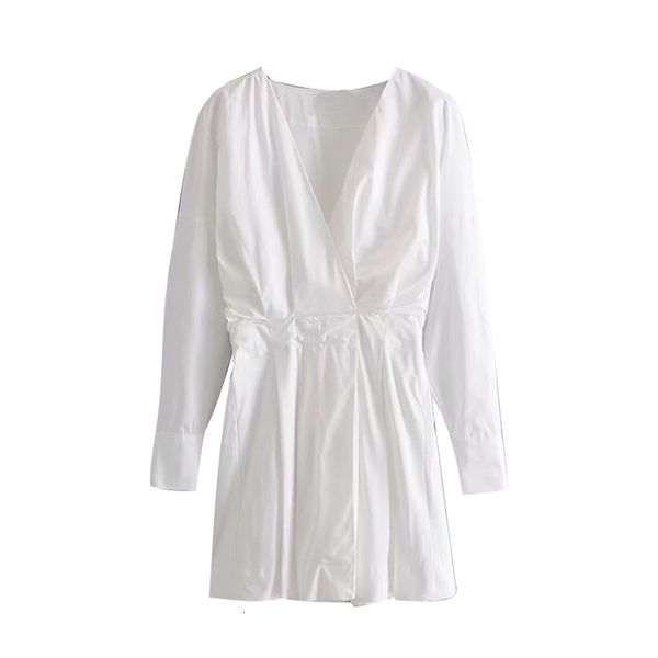 

casual dresses stylish v neck white dress women spring long sleeve solid cotton ladies work wear elegant mini 1oey, Black;gray