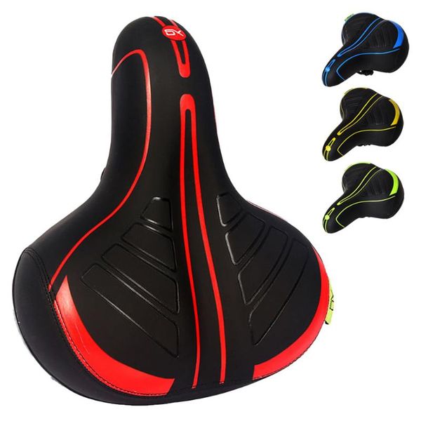

bicycle cushion elastic pu soft thicken bike saddle absorption mtb accessories saddles