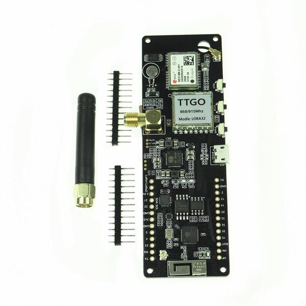 

t-beam esp32 433/868/915/923 mhz wifi wireless bluetooth module esp 32 gps neo-6m sma lora 18650 battery holder smart home control