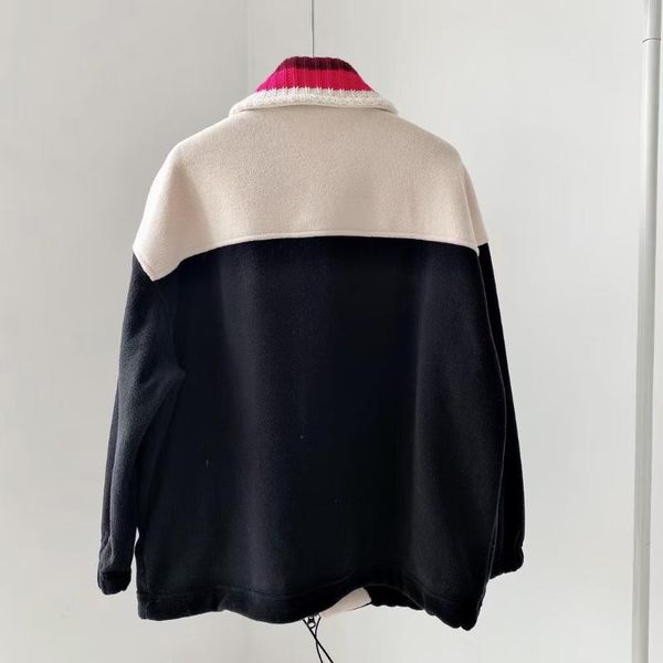

women's jackets women jacket and outerwear zipper casual turn-down collar stitching long sleeve female coat autumn winter 2021, Black;brown