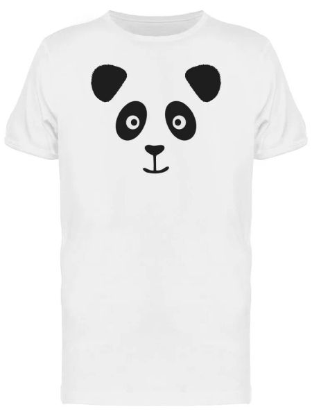 

Smiling Panda Silhouette Tee Men's -Image by Shutterstock, White;black