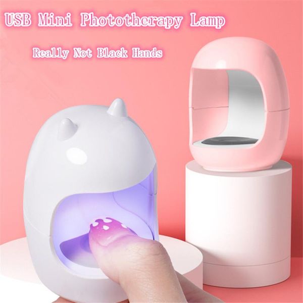 

nail dryers art mini 3w uv led lamp manicure tools pink egg shape design 30s fast diy drying curing light for gel polish usb connector