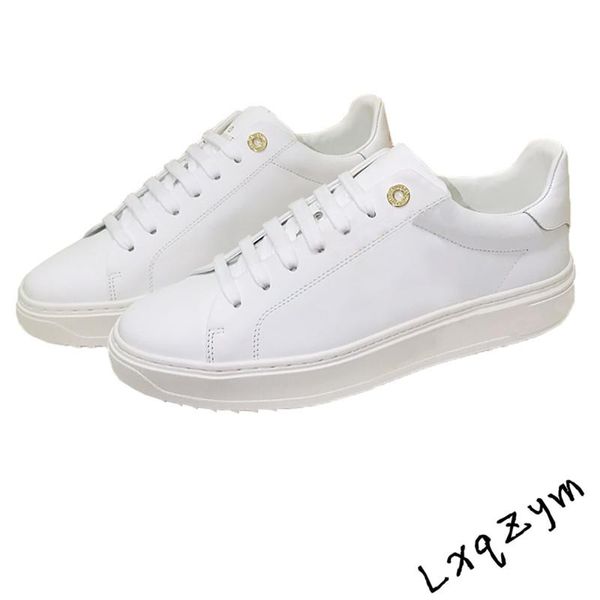 

boots brand classic white golf shoes men women lace up sneakers metal decor spring autumn outdoor cozy flats couples high quality, Black