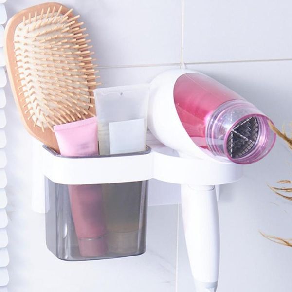 

bathroom shelves seamless stickers hair dryer rack debris storage box shelf