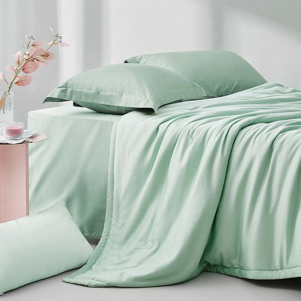 

comforters & sets ice cream color 2021 fashion summer luxury blankets for beds king size quilt thin 220*240 airable cover