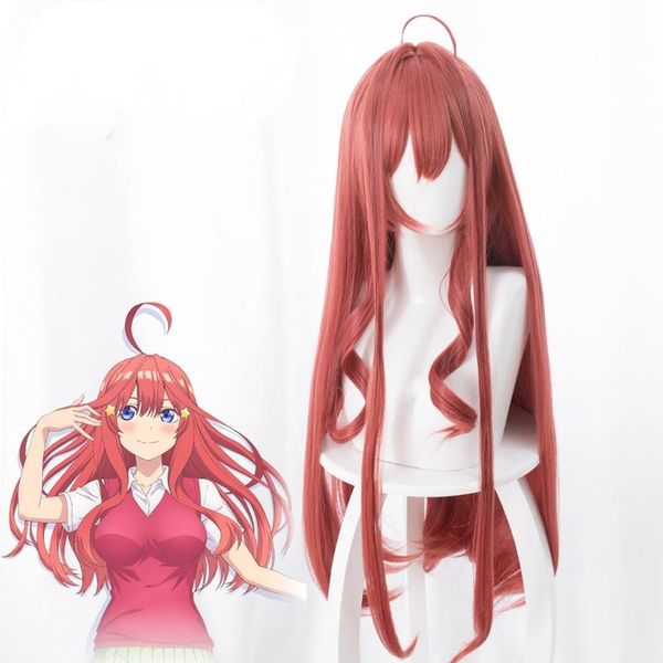 

other event & party supplies anime the quintessential quintuplets nakano itsuki cosplay 80cm long wig with star hairpins role play hair deco
