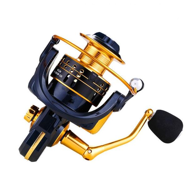

baitcasting reels fbe1000-3000 series metal fishing spinning reel golden freshwater wheel casting saltwater stream