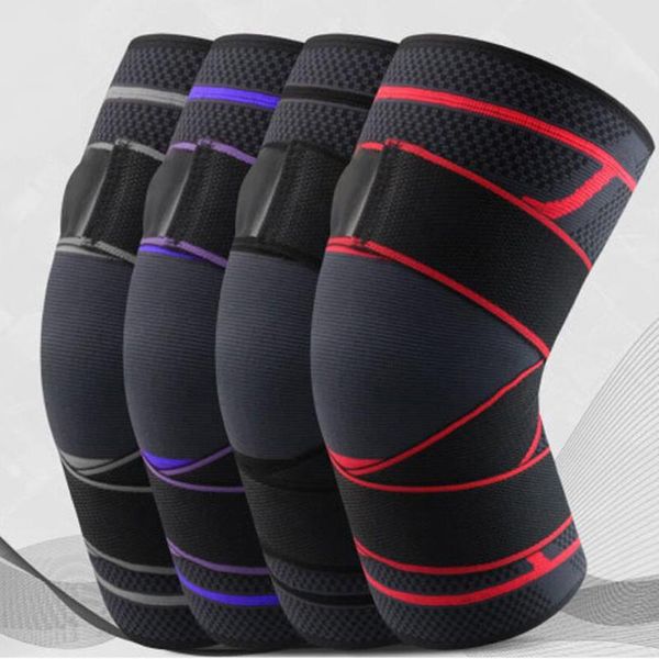 PCs Sports Knee Pads Brace Leggings Basquete Fitness Meniscus Protection Kneepads Running Riding Gear