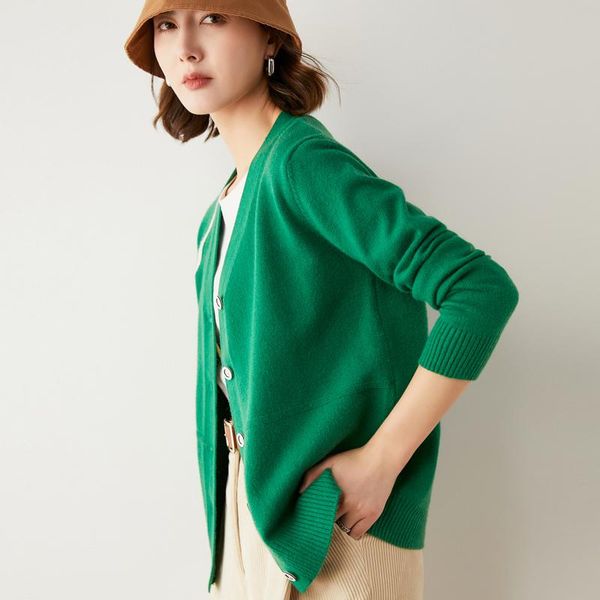 

women's knits & tees 2021 cardigans for woman summer sweaters knitted jumper female knitwear v-neck cool comfortable, White