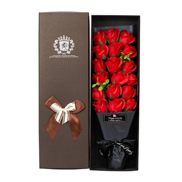 

decorative flowers & wreaths 18pcs diameter soap rose bundle beauty foam roses wedding valentine's day gift bouquet flower artificiell