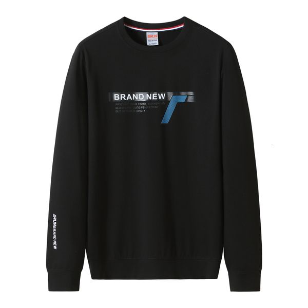 

men's hoodies & sweatshirts oversized sweatshirt autumn spring new letter print men casual tracksuits brand clothing, Black