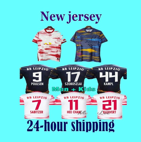

20 21 2122 new soccer jerseys home away third werner camiseta forsberg maillot halstenberg sabitzer football shirts kits cunha uniforms, Black;yellow