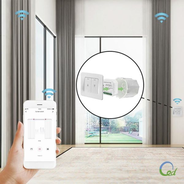 

smart home control tuya wifi intelligent curtain module diy tool switch compatible with alexa google