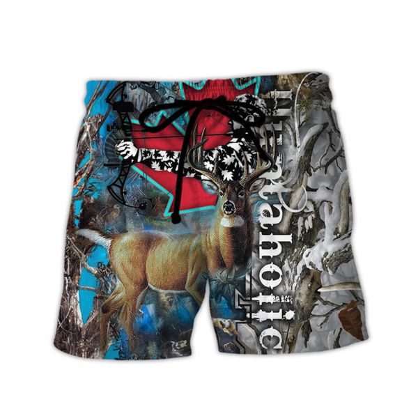 

psychedelic elk design 3d printed mens shorts are fashionable and comfortable. daily travel parties. the beach is breathable and cool., White;black