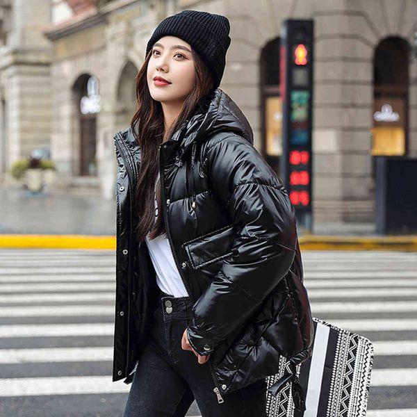 

Women's Down & Parkas parka Winter High Quality Hooded Coat Women Fashion Jackets Warm Woman Clothing Casual Jacket 819 VAGD, Black
