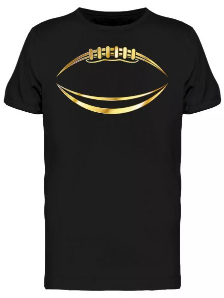 

gold american football tee men's -image by shutterstock, White;black