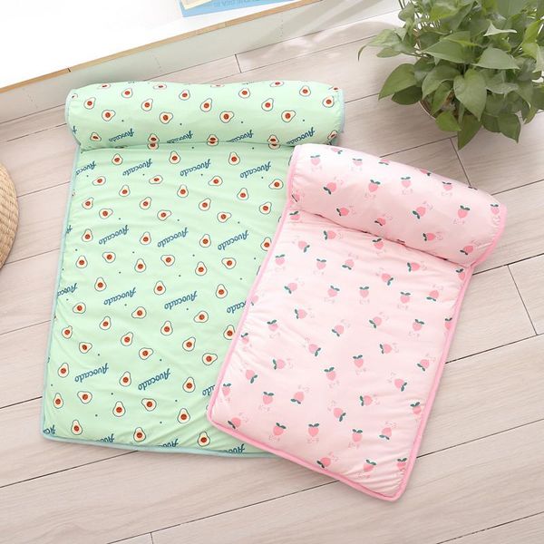 

kennels & pens summer ice silk pet dog cool pad soft comfortable cooling cat washable basket teddy cushion down products