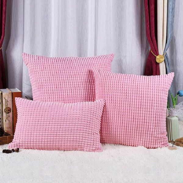 

modern simplicity double-sided lattice cushion cover throw pillow decorative cases square covers for cushion/decorative