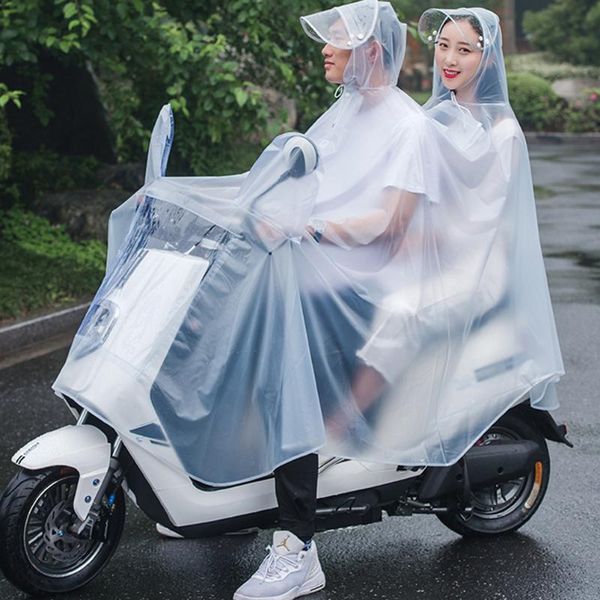 

raincoats waterproof raincoat men women hooded poncho motorcycle rainwear riding outdoor pvc for man woman electrombile