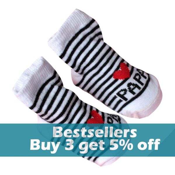 

3# active cotton baby infant boy girl slip-resistant floor socks love mama papa letter for 0-6months, Pink;yellow