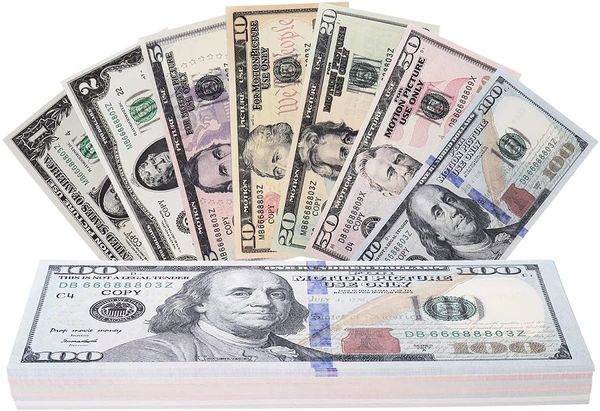 

movie prop banknote play money that looks real prop money dollar $100 fake dollar bills usd cinema props prop stack