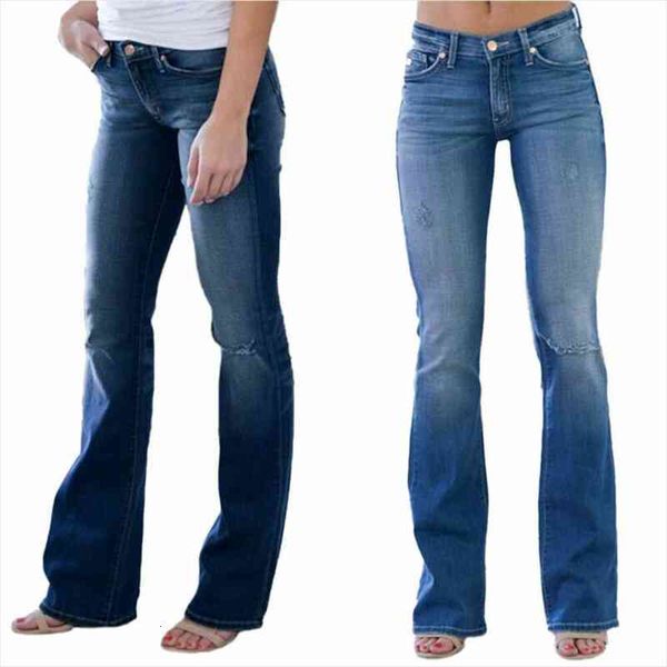 

women jeans ripped bootcut jeans ladies slim women casual denim pants casual trousers fashion clothing, Black;white