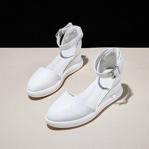 

dress shoes nice summer fashion women high heel sandals wrap toe wedges ladies solid woman casual platform cover footwear, Black