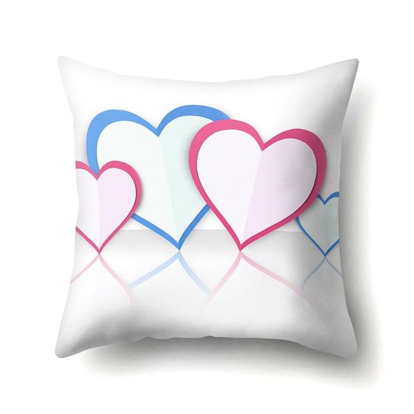 

cushion/decorative pillow love pattern cover wood grain case polyester throw lumbar cushion living room bedroom sofa car