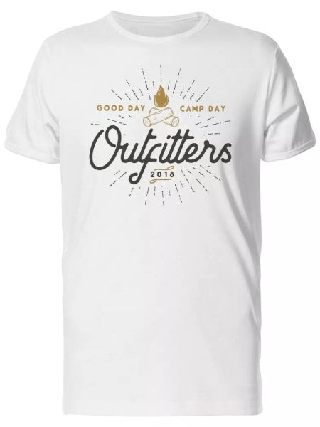 

Woodfire With A Camping Quote Men's Tee -Image by Shutterstock, White;black