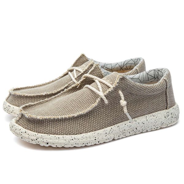 

casual shoes qv4s slip-on men canvas 2021 lightweight breathing soft new summer casual shoes fashion beach vacation loafers size 48 spqw, Black