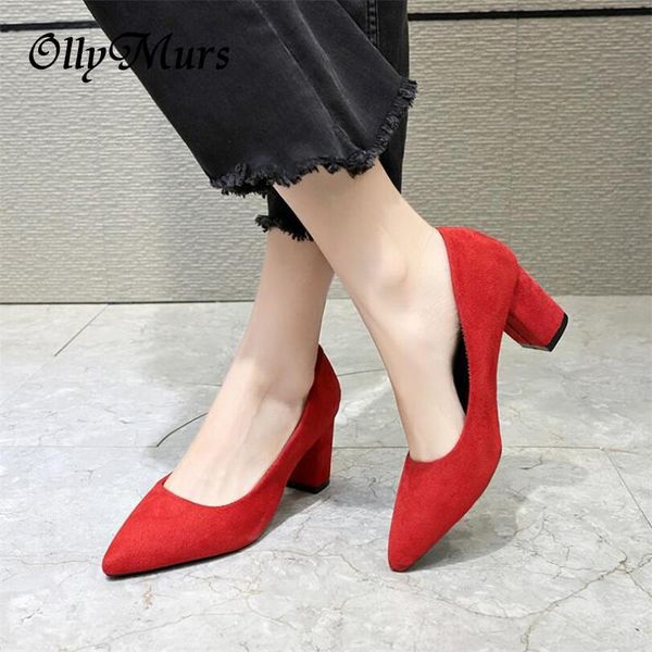 

dress shoes big size 34-43 pointed toe fetish luxury designer woman extreme mules 7cm high heels women ladies pumps square heel, Black