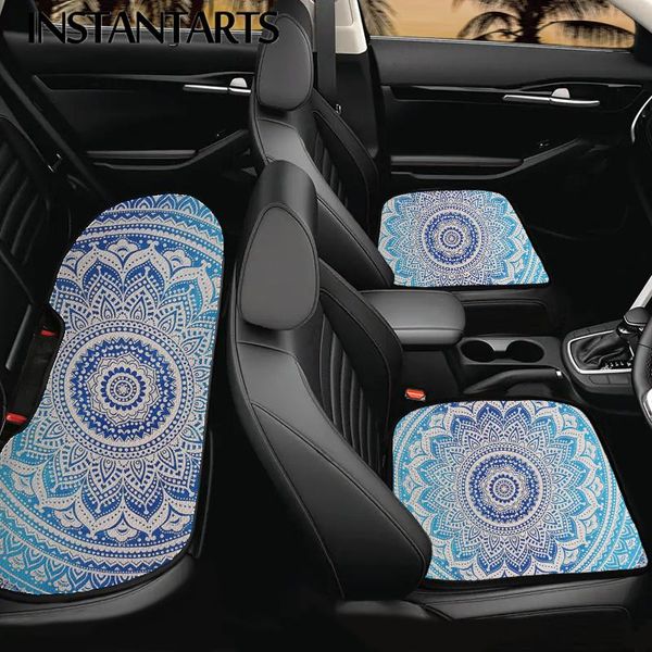 

car seat covers instantarts stylish mandala pattern universal front/rear cushion breathable accessories cover 3pcs