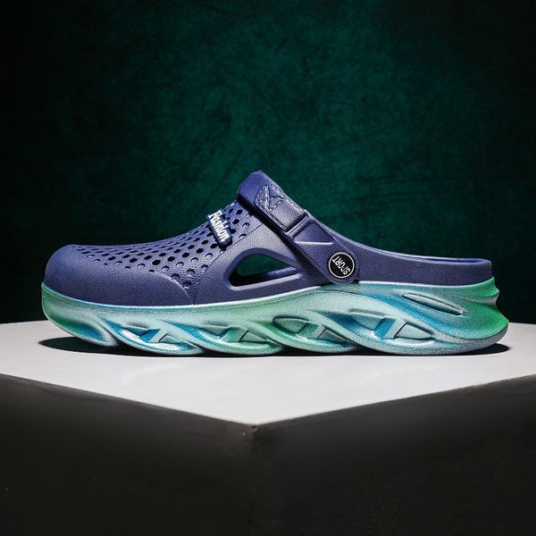 

2021 fashion men womens slippers personality no brand outdoor beach hole shoes indoor non-slip sandals white black blue 36-45 25ll-7790