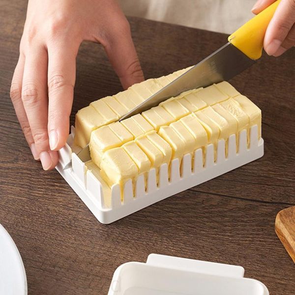 

storage bottles & jars plastic butter box portable slicing with lid dish case clear