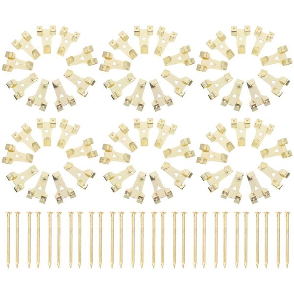 

hooks & rails 50pcs iron po frame hanging heavy duty hangers with 100pcs nails