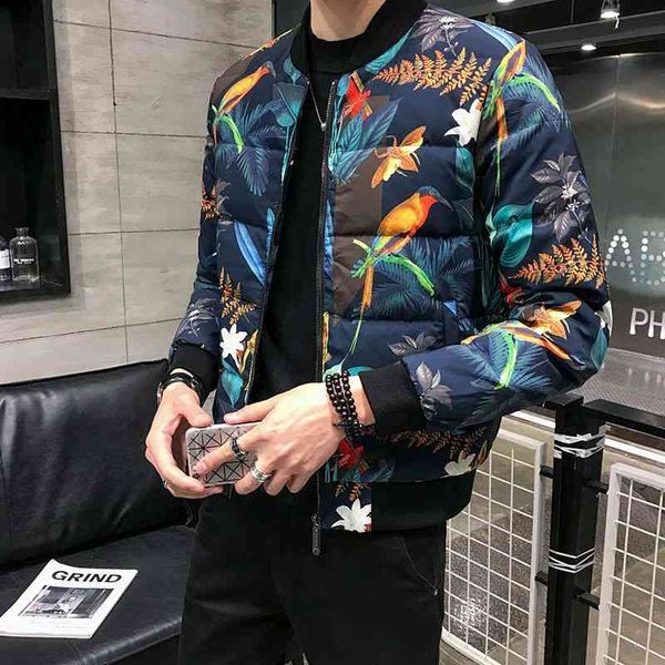 

white duck down coat men down jacket coat warm parka jacket men printing jacket, Black;brown